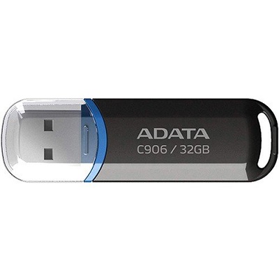 USB 2.0 FLASH DRIVE 32GB ADATA AC906-32G-RBK Black